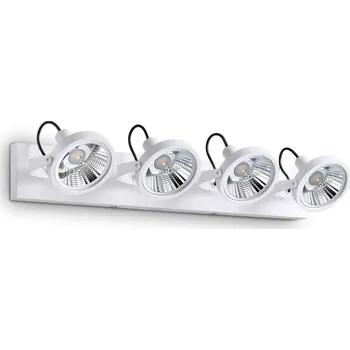 Bodové svítidlo Bodové svítidlo Ideal Lux Glim PL4 Bianco 200217 GU10 4x50W 65cm bílé