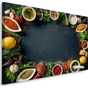 Obraz Plátno Koření A Bylinky 70x50 cm