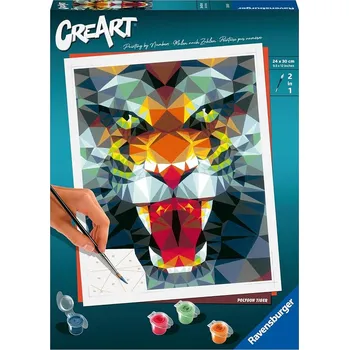 RAVENSBURGER CreArt Polygonový tygr