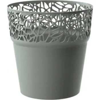 Květináč Květináč NATURO ŠEDÝ KÁMEN 14,5 cm