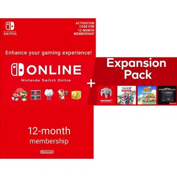 Hra pro Nintendo Switch Nintendo Switch Online Individual členství - 365 dní + Expansion Pack