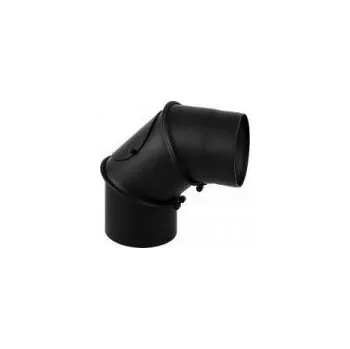 Koleno kouřové silnostěnné (1,5 mm) 150/0-90 přestavitelné s čist. otvorem