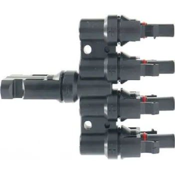 solární kabel Konektor pro solární panely MC4 rozbočení 1x konektor,4x zdířka