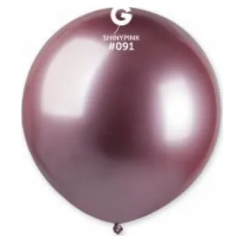 Latexový balonek chromový růžový 48 cm (Latexový balonek chromový růžový 48 cm)