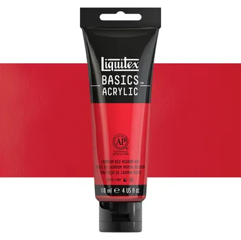 Výtvarná barva Akrylová barva Liquitex Basics - Cadmium Red Medium Hue Balení: 118 ml
