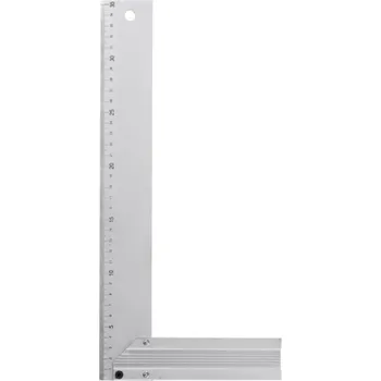 Úhloměr Úhelník s mm dělením KINEX/K-MET 300x164 mm, hliník (4031-04-030)