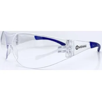 ochranné brýle WEMAG Ochranné brýle, modro čiré obroučky, Wemag