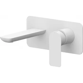 Vodovodní baterie Hopa Arno Podomítková umyvadlová baterie, bílá matná, BAREI15LKB37