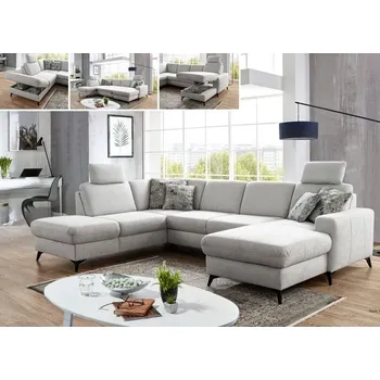 Sedací souprava Rohová rozkládací sedací souprava do U LOLLAND Levý roh