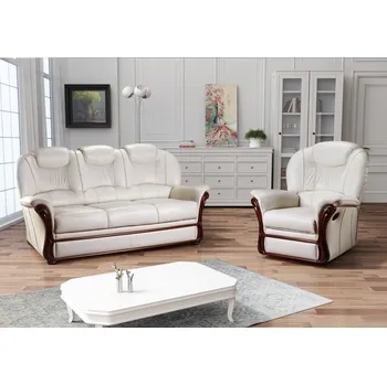 Sedací souprava Klasická kožená sedací souprava VERONA 3+1+1