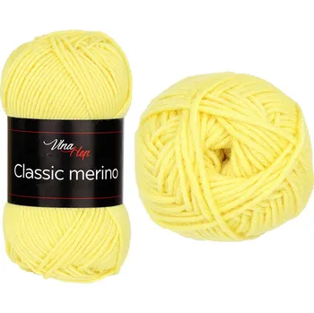 Příze Vlna-hep Příze Classic merino - vlna merino + akryl Classic merino: 61244 Žlutá
