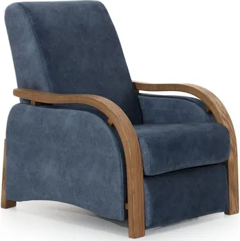 Obývací pokoj Křeslo s dřevěnými područkami KLASIK VIII bez funkce relax