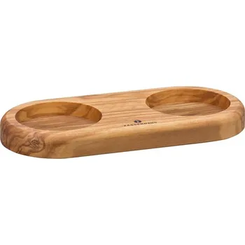 Kuchyňské prkénko Podložka pod mlýnky olivové dřevo - Zassenhaus Stojánek k mlýnkům tmavý olivové dřevo - Zassenhaus