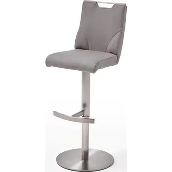 Barová židle Barová otočná židle GIULIA C nubuk šedá