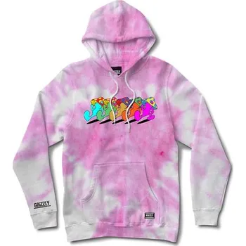 Pánská mikina GRIZZLY mikina - Kicking Back Pullover Hoodie (TDYE)