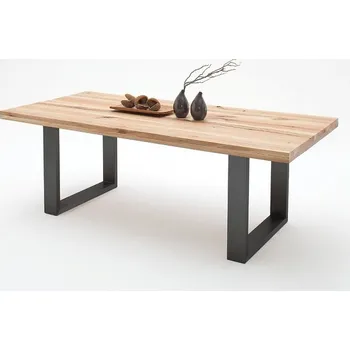 Jídelní stůl Jídelní stůl CASTELLO dub divoký přírodní/lak antracit Velikost stolu 200x100