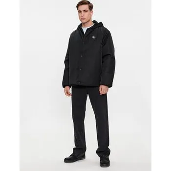 Calvin Klein Jeans Bunda pro přechodné období Skater Hooded Jacket J30J325290 Černá Regular Fit M