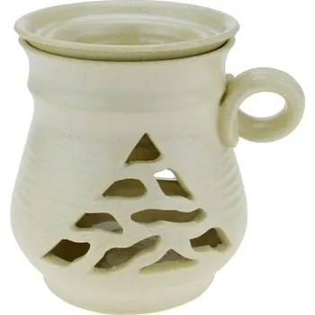 Aroma lampa Aromalampa stromeček, baňatá, bílá 13 cm (Aromalampa z keramiky)