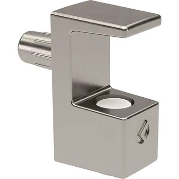 Nábytkové kování Italiana ferramenta Držák skleněné police GRACE 8 mm / Nikl - 10ks