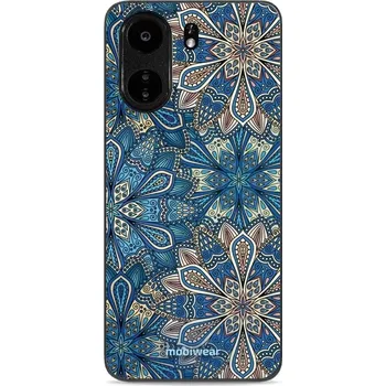 Telefonní příslušenství Lesklý kryt Mobiwear Glossy - Xiaomi Redmi 13C - G038G - Modré mandala květy (Prémiové lesklé pouzdro, obal, kryt Mobiwear Glossy na mobil Xiaomi Redmi 13C - G038G - Modré mandala květy, materiál Plast + TPU silikon - krytí po všech stranách, neošoupateln
