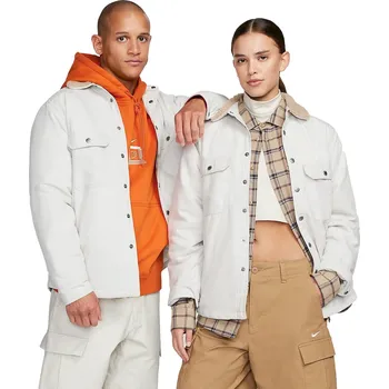 Pánská větrovka Street bunda Nike SB Padded Flannel light bone/khaki L 2023 - Odesíláme do 24 hodin