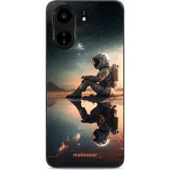 Pouzdro na mobilní telefon Lesklý kryt Mobiwear Glossy - Xiaomi Poco C65 - G003G Astronaut na samotce (Prémiové lesklé pouzdro, obal, kryt Mobiwear Glossy na mobil Xiaomi Poco C65 - G003G Astronaut na samotce, materiál Plast + TPU silikon - krytí po všech stranách, neošoupatelný)