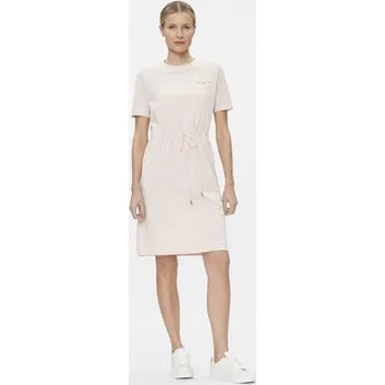 Dámské šaty Tommy Hilfiger Každodenní šaty 1985 WW0WW40734 Růžová Regular Fit XS