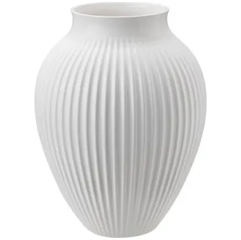Váza Keramická váza Knabstrup Ripple White 27 cm