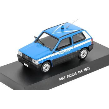 autíčko Fiat Panda 4X4 Polizia 1:43 - DeAgostini časopis s modelem Fiat Panda 4X4 Policie - kovový model