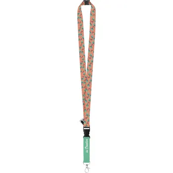 Reklamní Subyard C Safe RPET lanyard se sublimací na zakázku, bílá