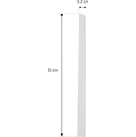 Kryt Lindby Linaro, bílý, 1-fázový systém, 50 cm bílá