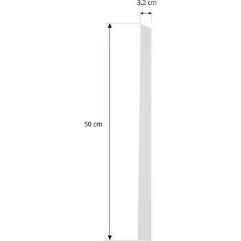 Bodové svítidlo Kryt Lindby Linaro, bílý, 1-fázový systém, 50 cm bílá