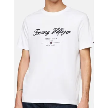 Pánské bílé triko Tommy Hilfiger - Velikost XL, Barva Bílá 55736 MW0MW33691