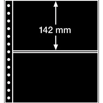 Obal pro sběratelský předmět Leuchtturm LIGHTHOUSE R-list 2S plastový, černý (bal. 5 ks)