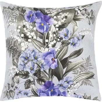 Dekorativní polštářek Bellatex Polštářek GITA Fialová,Šedá,Bílá