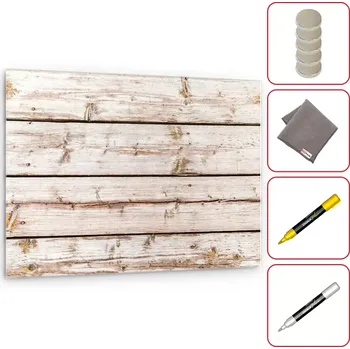 Allboards Skleněný obraz 90 x 60 cm ALLboards BĚLENÉ PRKNA TS96_40104