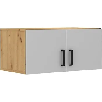 Šatní skříň Nástavec AGEPSTA 2D, dub artisan/světle šedá + vyzvednutí ZDARMA