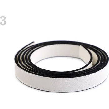 Ucha na tašku prošitá bílá mléčná