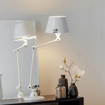 Lampička Jieldé Aicler AID373 stolní lampa, bílá - Výška stínidla 12 cm, Ø noha 16 cm bílé 1 x 25 W - Doprava zdarma