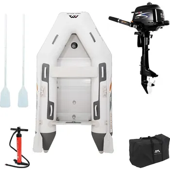 Člun Člun AQUA MARINA A-DeLuxe 3,3m AL BT-06330AL - nafukovací člun s hliníkovou podlahou - sada: se spalovacím motorem PARSUN F2,6 1,9 kW