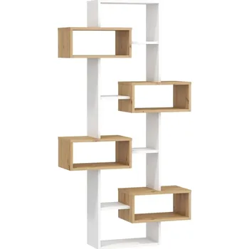 police Regál DORINDA, dub artisan/bílá, 5 let záruka + vyzvednutí ZDARMA