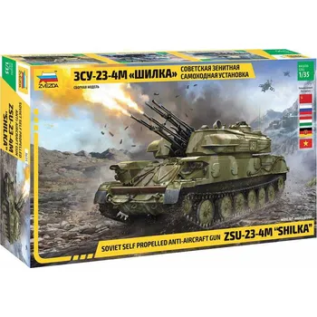 autíčko Tank ZSU-24-4M "Shilka" 1:35 Zvezda - stavebnice Tank ZSU-24-4M "Shilka" - modelKIT