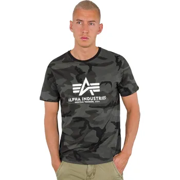 Pánské tričko tričko pánské ALPHA INDUSTRIES - black camo_100501C - XXL
