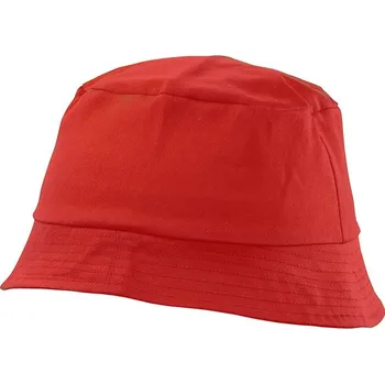 Klobouk Reklamní Bucketo rybářský klobouk, červená