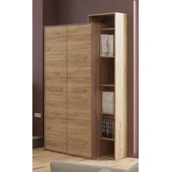 Šatní skříň Skříň DORINDA 2D pravá, craft tobaco/craft zlatý, 5 let záruka + vyzvednutí ZDARMA