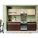 Kuchyně BELISA 200/260 cm, dub wenge/rijeka světlá +možnost VÝNOSU + PROVĚŘENO zákazníky + vyzvednutí ZDARMA