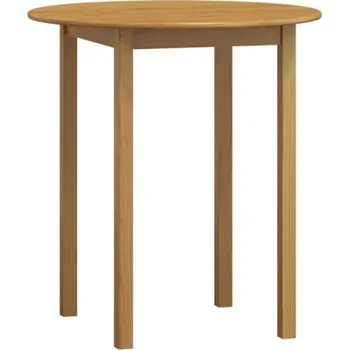 Jídelní stůl Stůl DASHEN 3, průměr 60 cm, masiv borovice, moření olše + vyzvednutí ZDARMA