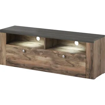 Televizní stolek FEDRA TV stolek, ořech satin/touchwood + vyzvednutí ZDARMA