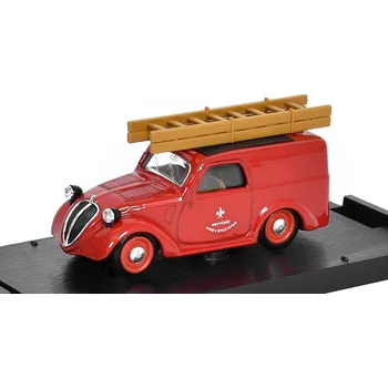 autíčko Fiat 500B Furgoncino 1946 Vigili del Fuoco 1:43 - Brumm Fiat 500 B Furgone Hasiči 1946 - kovový model auta
