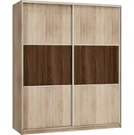 Šatní skříň MELROSE 2 B, barva:dub sonoma/dub sonoma/dub sonoma tmavá, 5 let záruka + vyzvednutí ZDARMA